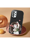 Samsung Galaxy A04S Compatible Case Camera Protector Black Silicone Couple Phone Case Girl Patterned - 2