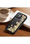 Silicone Couple Phone Case for Samsung Galaxy A17 5g Compatible Black Floral Pattern Camera Protective Case - 7