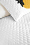 Minimal Cat Yellow Young Room Single Pique Set-Black Modern 160X220Cm Quilted Bedspread - 3