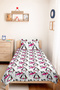 Penguin Pink Children's Room Single Pique Set-Modern Black and White 160X220Cm Quilted Bedspread - 8
