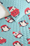 طقم سرير مفرد للأولاد من Penguin Blue - غطاء سرير بنمط شتوي مقاس 160x220 سم - 3