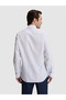 Blue Slim Fit Cotton Blend Classic Collar Striped Shirt 50319160-Vr036 - 5