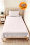 Daisy Powder Pastel Girl's Pique Set-Floral White Yellow Baby Room Bedspread-160X220 cm