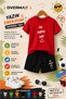 Oh Happy Day Printed Children's Set – T-Shirt & Shorts 2-Piece Combination |   Trendy Summer Set for Ages 1-12