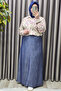 Women's Clothing Plus Size Buttoned Elastic Sleeve Seersucker Shirt - 8