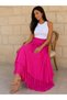 Women's Original Italian Cotton Fabric Silk Skirt 38-44 - 2