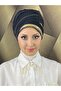 Gold Stone Evening Dress Shawl Bonnet - 5