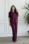 Sweatpants Set with Guipure Stone Detail at the Hem - 7
