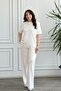 Sweatpants Set with Guipure Stone Detail at the Hem - 7