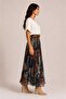Patterned Chiffon Skirt - 2
