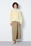 Women's Drawstring Muslin Shirt Yellow 31146 - 2