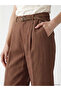 Nevavm Belted Carrot Cut Women's Fabric Trousers with a Difference - 3