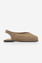 Women's Genuine Leather Closed-Front Sandals with Stitching Detail and Elastic, Dorlin Soil Suede - 3