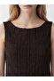 Xside Brown Boat Neck Ruched Blouse - 3