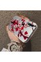 Samsung Galaxy A50S Compatible Silicone Edge Hard Back Case Couple Phone Case with Floral Pattern - 4