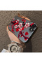 iPhone 7 Compatible Silicone Edge Hard Back Case Couple Phone Case with Floral Pattern - 4