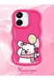 Redmi 13C Compatible Case Camera Protector Red Silicone Couple Phone Case Cat Pattern - 2