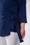Women's Plus Size Tie-Waist Blouse Navy Blue - 8