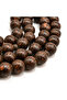 Qirfa (Cinnamon Wood) Rosary 45 Beads 10mm Dark Brown Prayer Beads 36g with Brown Cord Tassel - 4