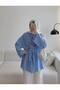 Women's Trendy Waist-Tied Cape Shirt with Bronchial Detail