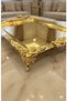 Gold Rectangular Decorated and Stand-Up (1 mm) Presentation Tray 33*44 cm - 2