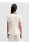 Alita City Blouse with Contrast Collar and Ribbon Detail - 4