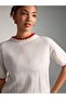 Red Detailed Knit Patterned Knitwear Sweater - 5