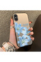 حافظة هاتف متوافقة مع iPhone X مصنوعة من السيليكون ذات حافة صلبة وخلفية صلبة بنمط زهور - 3