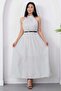 Halter Neck Leather Belted Polka Dot Dress K-261729 - 6
