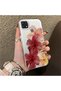 Oppo A15S Compatible Silicone Edge Hard Back Case Couple Phone Case with Floral Pattern - 3