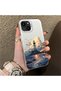 حافظة هاتف من السيليكون متوافقة مع هاتف iPhone 15، حافظة خلفية صلبة من السيليكون، حافظة هاتف بنمط برج - 3