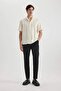Relax Fit Summer Apache Collar Cotton Short Sleeve Shirt B4130Ax24Sp - 2