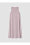 Lcw Modest Lilac Modal Blend A-Line Dress - 3