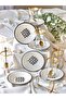 Black Iskandar Model Gold Gilded 6-Person 12-Piece Luxury Tea Set