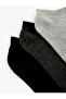 Cotton Basic 3-Piece Booties Socks Set - 3