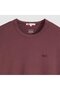 Men's Crew Neck Claret Red T-Shirt 005Gx-0025 - 4