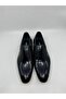 Black Patent Leather Men's Genuine Leather Shoes - 2