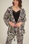 Women's Black Dressing Gown Set Pc9282-S-V1 - 7