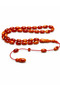 Czechoslovakian Simile Katalin Prayer Beads Orange Moire Barley Cut Special Design Prayer Beads - 2