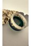 Bright Pine Green White Pearlescent Transparent Oyster Seashell Decorated Round Shaped Ash Tray Handmade Epoxy Gift - 5