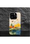 Samsung Galaxy A26 Compatible Silicone Edge Hard Back Case Couple Phone Case Landscape Pattern - 5