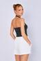 Women's Black Halter Neck Polka Dot Blouse - 5