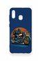 Samsung A20-A30 Compatible Moto Rider Patterned Silicone Case - 3