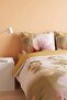 Gold Eloni 3D Flower Double Duvet Cover Set – 4 Pieces - 6