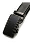 Men's Faux Leather Belt with Automatic Lock - Stylish Buckle with Special Mechanism - 3