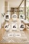 Machine Washable Non-Slip Base Stain-Resistant Digital Living Room Kitchen Balcony Carpet and Floor Mat - 4