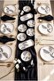 Black Leaves 14 Piece Breakfast Set for 6 People, Luxury Breakfast Set - 4