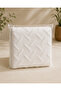White 170X210 Textured Sofa Cover Modern Patterned Sofa Bed Cover - 2