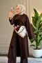 6548 - Stylish, Comfortable, Soft, Special Wanda Viscose Fabric, Women's Set with Slit Detail Long Tunic - 3