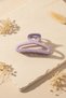 Modern Purple Color Glossy Plastic Hair Claw Clip Stylish and Practical Hair Accessory for Daily Use - 5